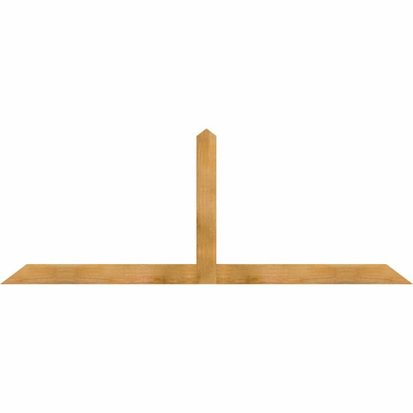 Ekena Millwork Portland Rough Sawn Timber Gable Bracket, Western Red Cedar, 84"W x 31"H x 2"D x 4"F, 9/12 Pitch GBW084X31X0204POR00RWR - main
